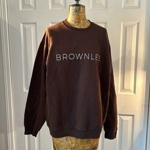 BrownUniversity Crew Neck Dark Brownlee Family Foundation Scholarship Sweatshirt